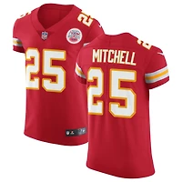 Elijah Mitchell Men's Nike Red Kansas City Chiefs Vapor Untouchable Custom Elite Jersey
