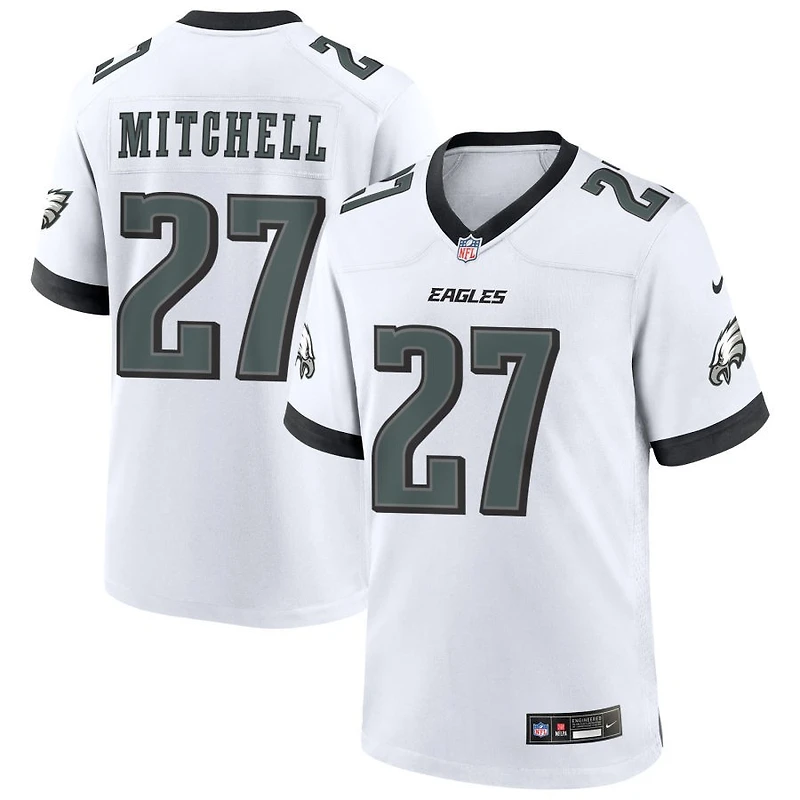Quinyon Mitchell Men's Nike White Philadelphia Eagles Custom Game Jersey