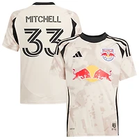 Roald Mitchell Youth adidas  Tan New York Red Bulls 2025 Stone Kit Replica Custom Jersey
