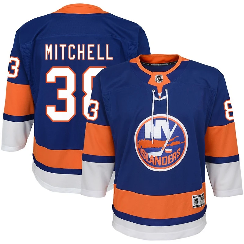 Travis Mitchell Youth Blue New York Islanders Home Premier Custom Jersey