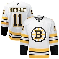 Casey Mittelstadt Men's Fanatics White Boston Bruins Away Authentic Pro Custom Jersey