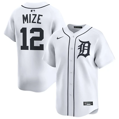 Casey Mize Men's Nike White Detroit Tigers Home Limited Custom Jersey