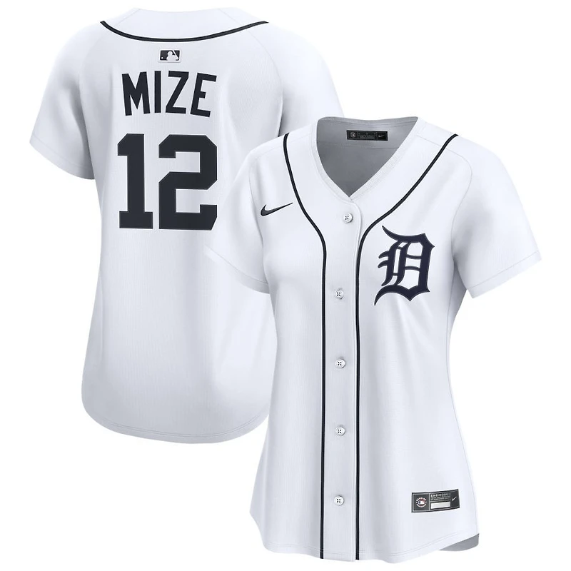 Casey Mize Women's Nike White Detroit Tigers Home Limited Custom Jersey