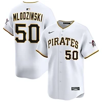 Carmen Mlodzinski Men's Nike White Pittsburgh Pirates Home Limited Custom Jersey
