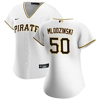 Carmen Mlodzinski Women's Nike White Pittsburgh Pirates Home Replica Custom Jersey