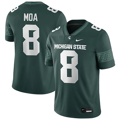 Aisea Moa Men's Nike Green Michigan State Spartans NIL Pick-A-Player Game Jersey