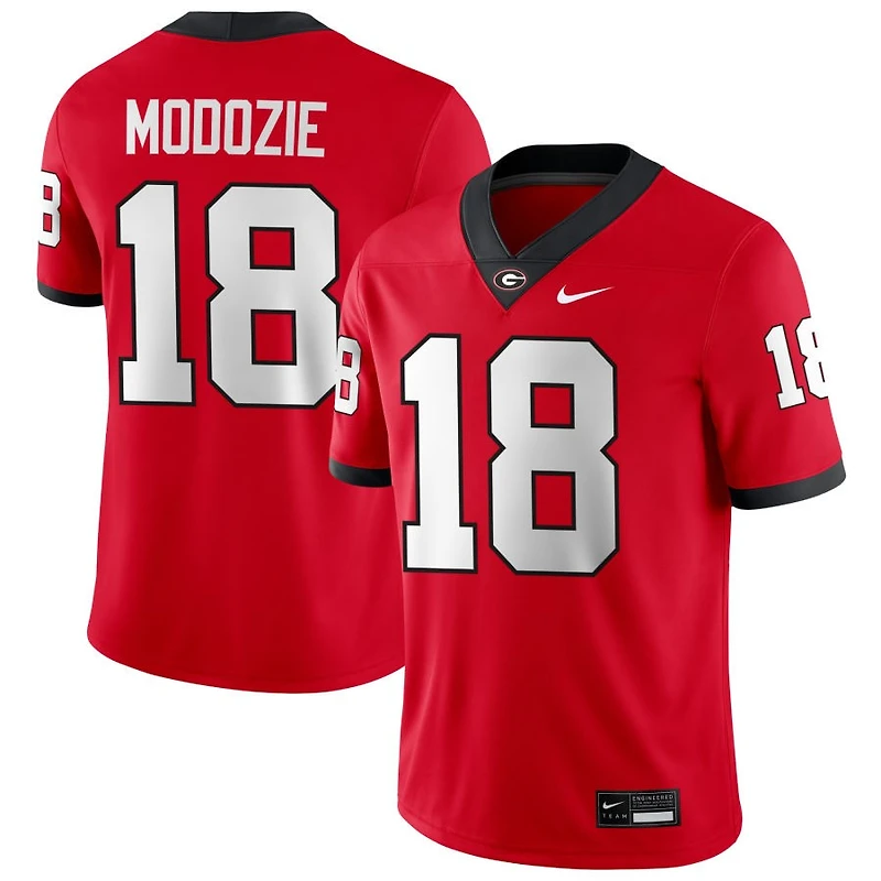 Elo Modozie Men's Nike Red Georgia Bulldogs NIL Pick-A-Player Game Jersey