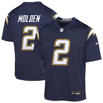 Elijah Molden Youth Nike Navy Los Angeles Chargers Alternate Super Chargers Game Custom Jersey