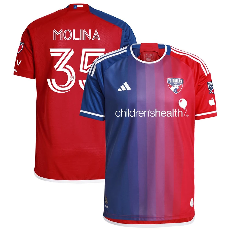 Malachi Molina Men's adidas  Navy FC Dallas 2024 After Burner Authentic Custom Jersey