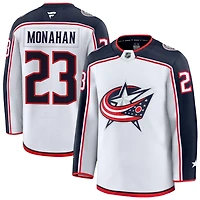 Sean Monahan Men's Fanatics White Columbus Blue Jackets Away Premium Custom Jersey