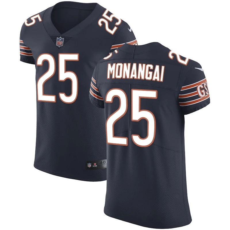 Kyle Monangai Men's Nike Navy Chicago Bears Vapor Untouchable Custom Elite Jersey