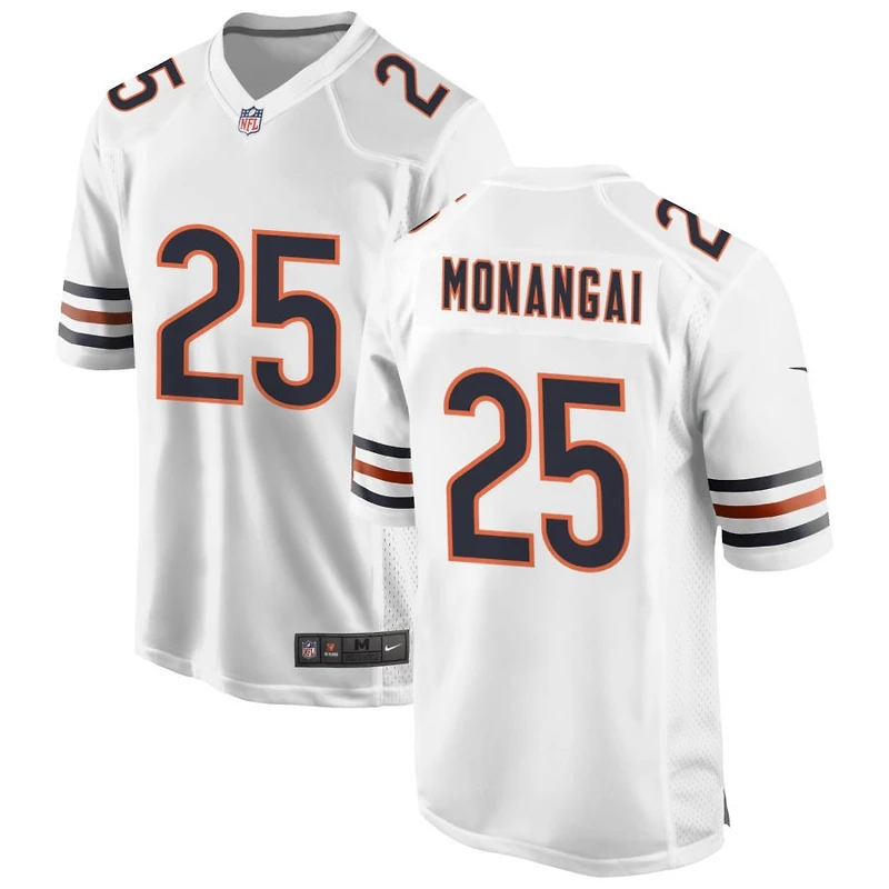 Kyle Monangai Men's Nike White Chicago Bears Custom Game Jersey
