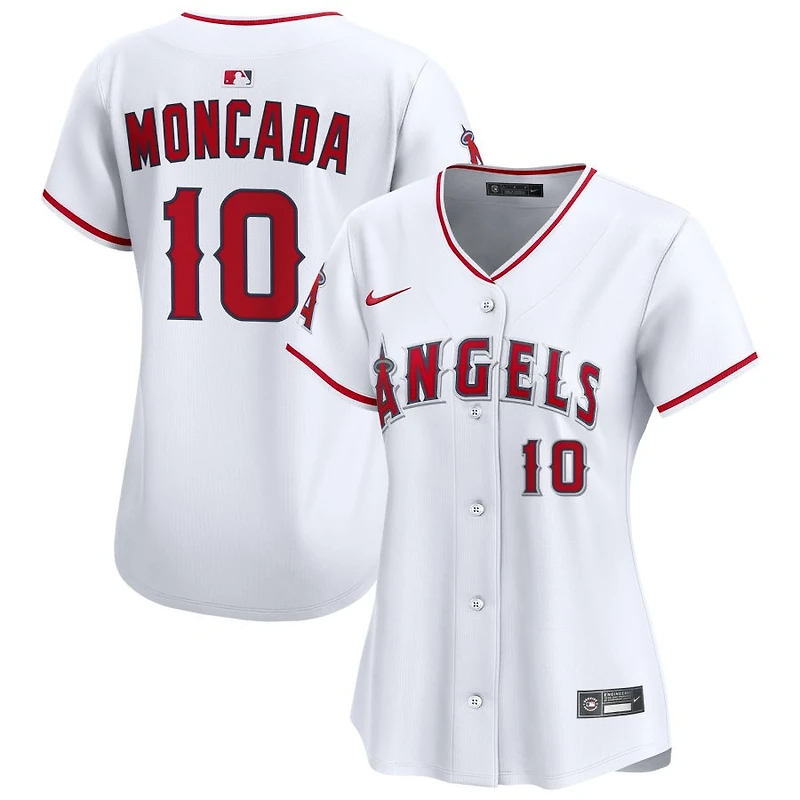 Yoan Moncada Women's Nike White Los Angeles Angels Home Limited Custom Jersey