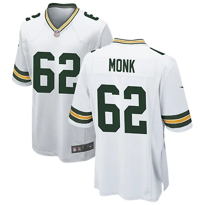 Jacob Monk Men's Nike White Green Bay Packers Custom Game Jersey