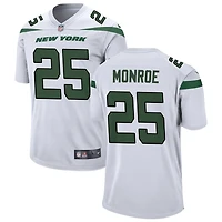Jarius Monroe Men's Nike White New York Jets Custom Game Jersey
