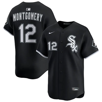 Colson Montgomery Men's Nike Black Chicago White Sox Alternate Limited Custom Jersey