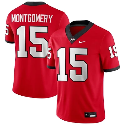 Ryan Montgomery Men's Nike Red Georgia Bulldogs NIL Pick-A-Player Game Jersey