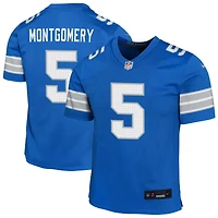 David Montgomery Youth Nike Blue Detroit Lions Custom Game Jersey
