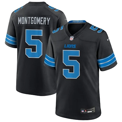 David Montgomery Men's Nike  Black Detroit Lions Alternate Custom Game Jersey