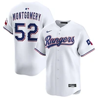 Jordan Montgomery Men's Nike White Texas Rangers Home Limited Custom Jersey