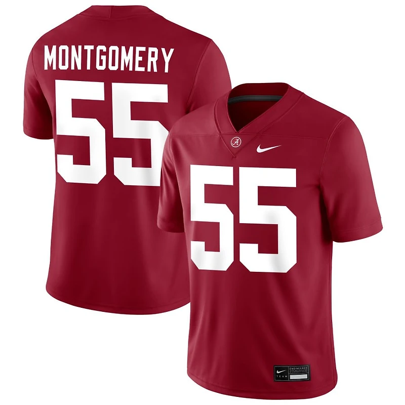 Roq Montgomery Men's Nike Crimson Alabama Crimson Tide NIL Pick-A-Player Football Replica Jersey