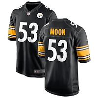 Jeremiah Moon Men's Nike Black Pittsburgh Steelers Custom Game Jersey