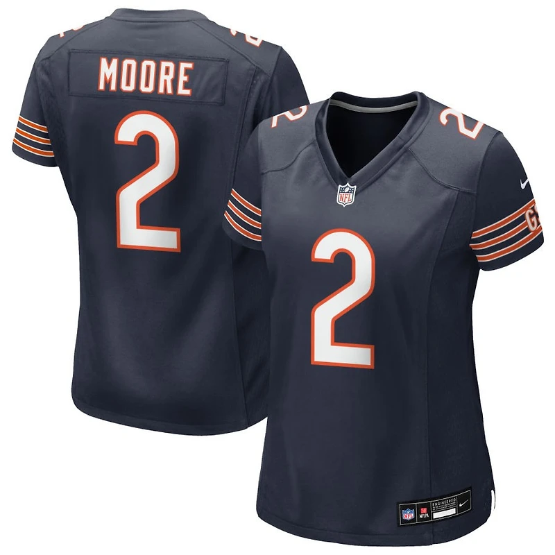 DJ Moore Women's Nike Navy Chicago Bears Custom Game Jersey