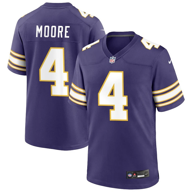 Rondale Moore Men's Nike Purple Minnesota Vikings Classic Custom Game Jersey