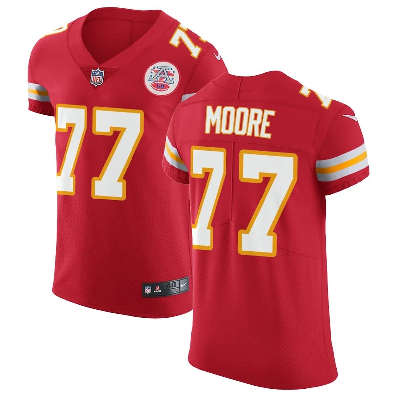 Jaylon Moore Men's Nike Red Kansas City Chiefs Vapor Untouchable Custom Elite Jersey