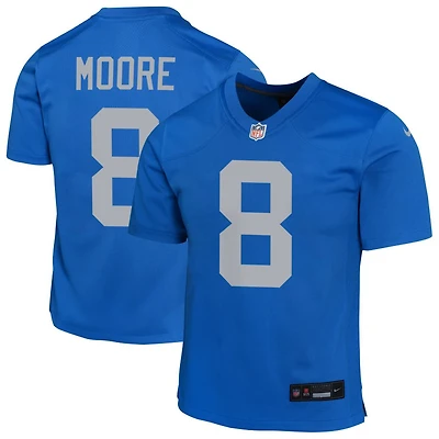 Derrick Moore Youth Nike Blue Detroit Lions Alternate Custom Game Jersey