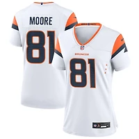Elijah Moore Women's Nike  White Denver Broncos Mile High Collection Custom Game Jersey