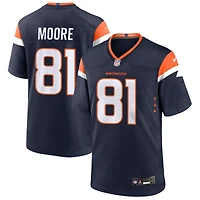 Elijah Moore Men's Nike  Navy Denver Broncos Alternate Mile High Collection Custom Game Jersey