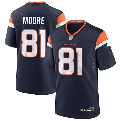 Elijah Moore Men's Nike Navy Denver Broncos Alternate Mile High Collection Custom Game Jersey