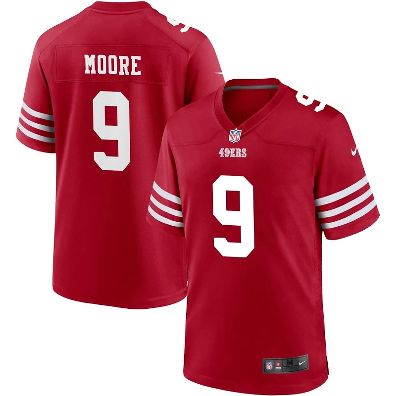 Skyy Moore Men's Nike Scarlet San Francisco 49ers Custom Jersey