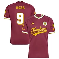 Felipe Mora Men's adidas  Red Portland Timbers 2024 Archive Custom Authentic Jersey