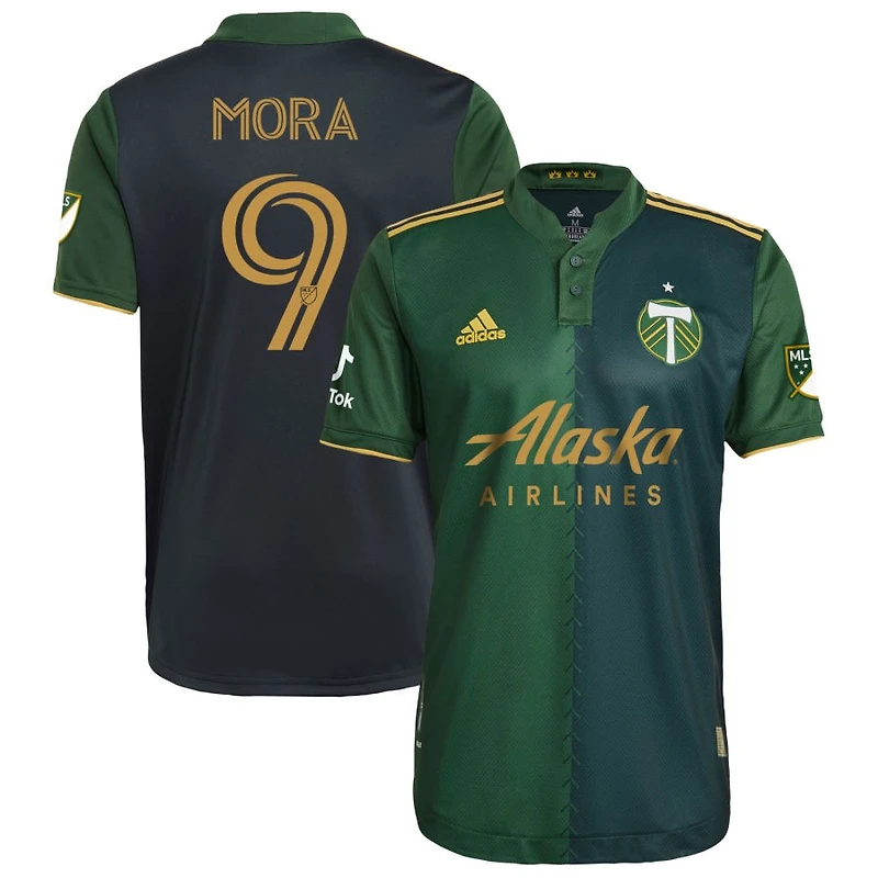 Felipe Mora Men's adidas Green Portland Timbers 2021 Primary Authentic Custom Jersey
