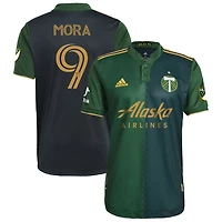 Felipe Mora Men's adidas Green Portland Timbers 2021 Primary Authentic Custom Jersey
