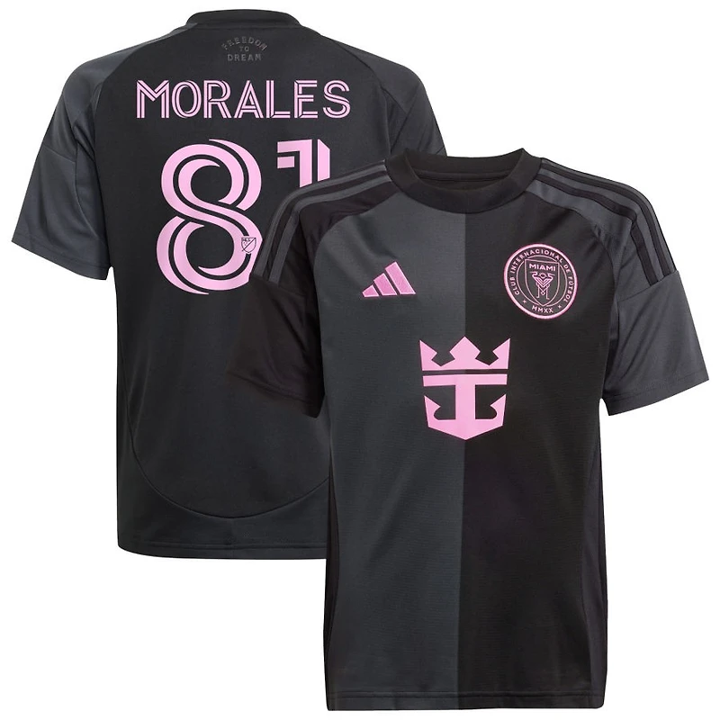 Santiago Morales Youth adidas  Black Inter Miami CF 2025 The Fortitude Kit Replica Custom Jersey