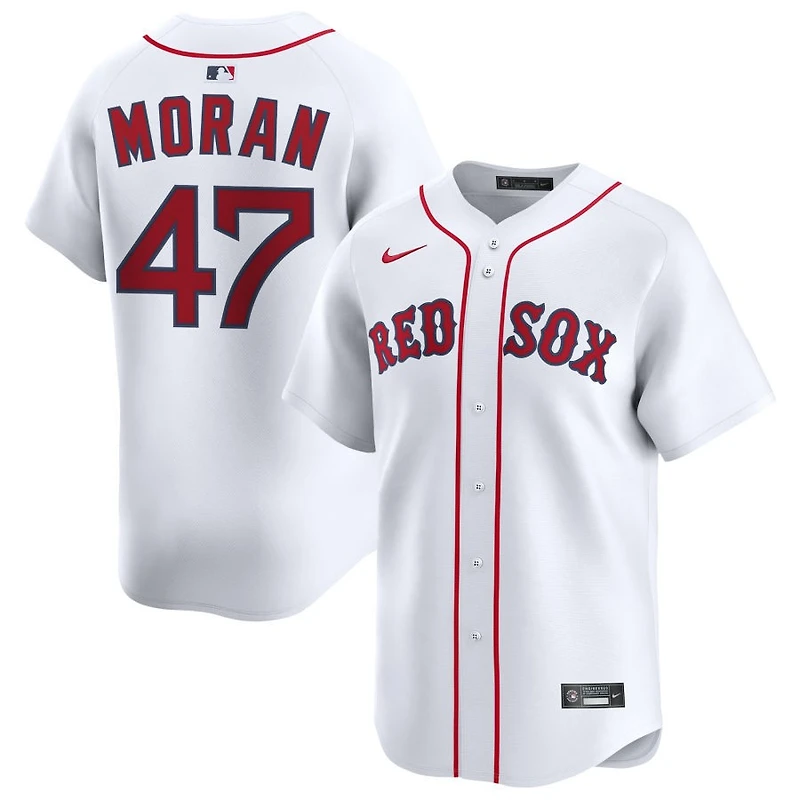 Jovani Moran Men's Nike White Boston Red Sox Home Limited Custom Jersey