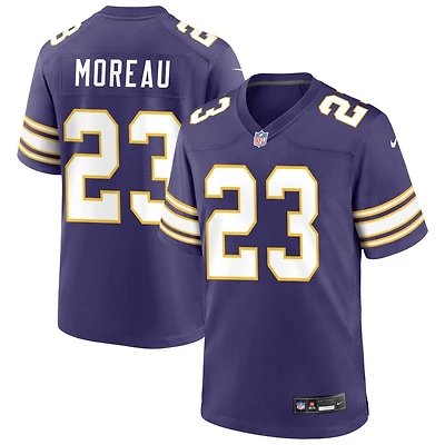 Fabian Moreau Men's Nike Purple Minnesota Vikings Classic Custom Game Jersey