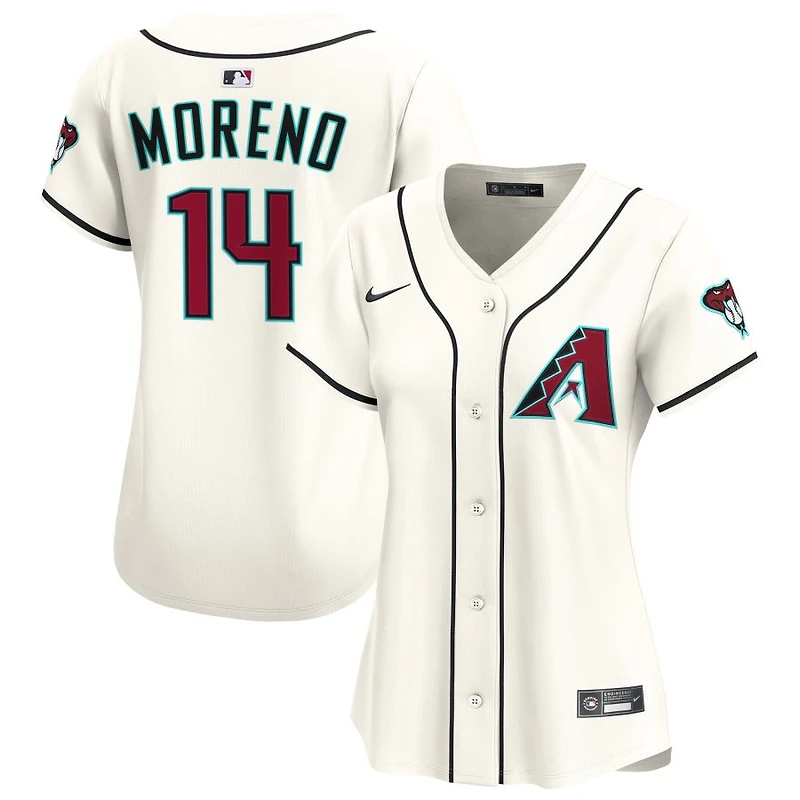 Gabriel Moreno Women's Nike Cream Arizona Diamondbacks Home Limited Custom Jersey