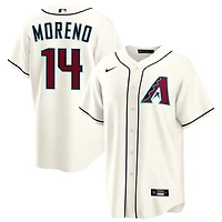 Gabriel Moreno Men's Nike  Cream Arizona Diamondbacks Home Custom Replica Jersey