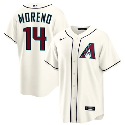 Gabriel Moreno Men's Nike  Cream Arizona Diamondbacks Home Custom Replica Jersey