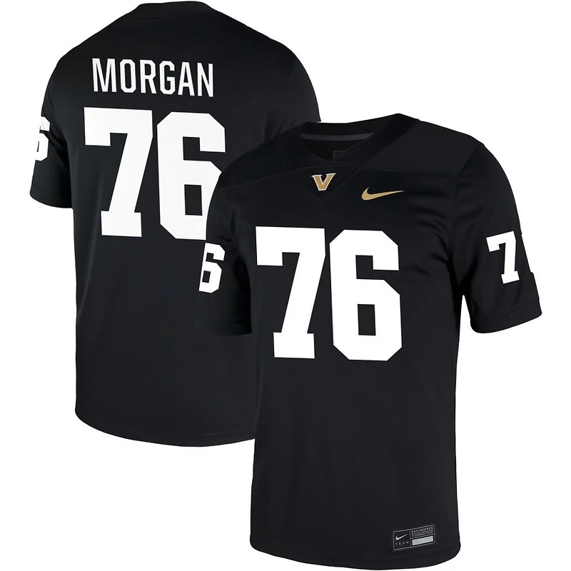 Grayson Morgan Men's Nike Black Vanderbilt Commodores NIL Pick-A-Player Game Jersey
