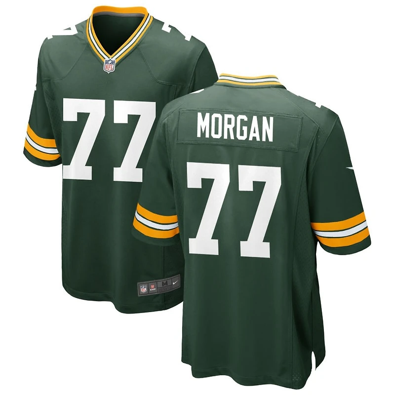 Jordan Morgan Men's Nike Green Green Bay Packers Custom Game Jersey