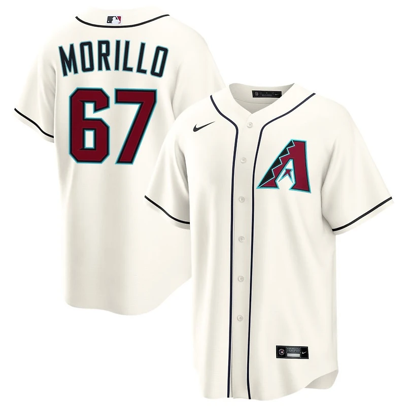 Juan Morillo Men's Nike  Cream Arizona Diamondbacks Home Custom Replica Jersey