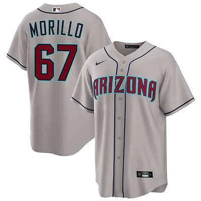 Juan Morillo Men's Nike Gray Arizona Diamondbacks Road Custom Replica Jersey