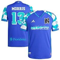 Jordan Morris Men's adidas Blue Seattle Sounders FC 2025 Third Authentic Custom Jersey