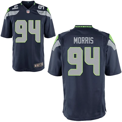 Mike Morris Youth Nike College Navy Seattle Seahawks Custom Game Jersey