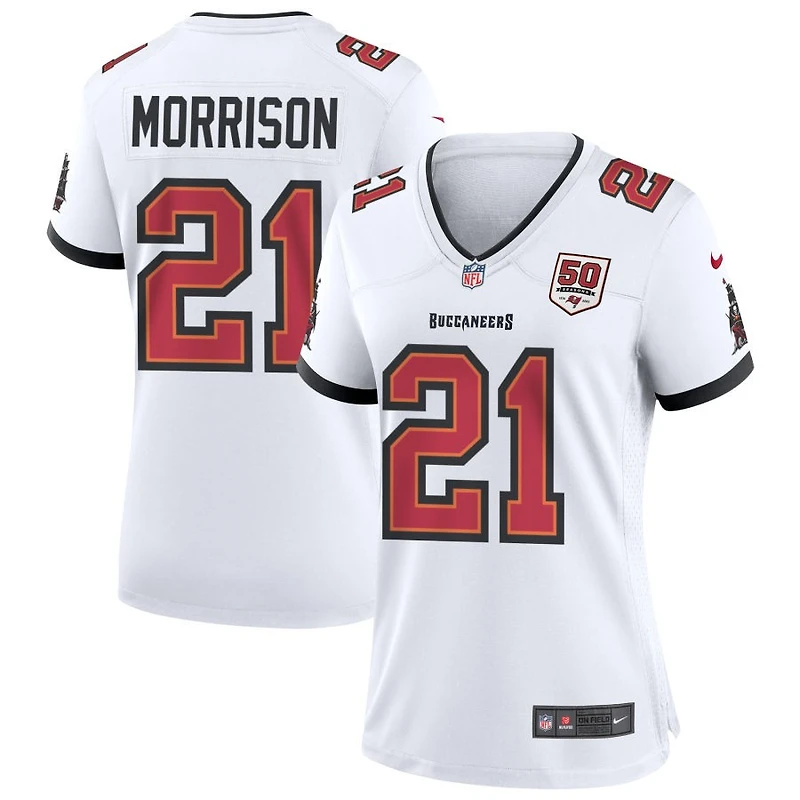Benjamin Morrison Women's Nike White Tampa Bay Buccaneers 50th Season Custom Game Jersey